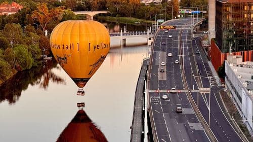 "Australia Global Hot Air Balloon Direct Sales" Melbourne city hot air balloon ride including flight photos
