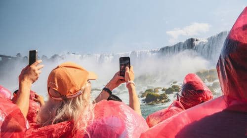 Niagara Falls: Guided Tour with Behind the Falls & Boat Ride Day Tours