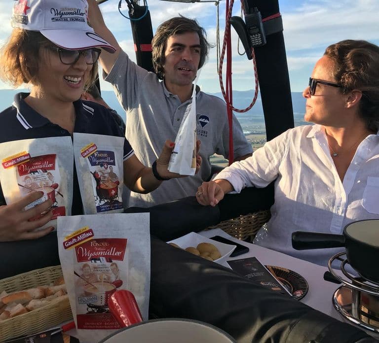 Lausanne: Swiss Fondue Flight in a Hot Air Balloon