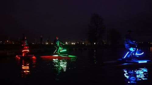 Belfast: Guided Nighttime Hydrobike Tour on the River Lagan Day Tours