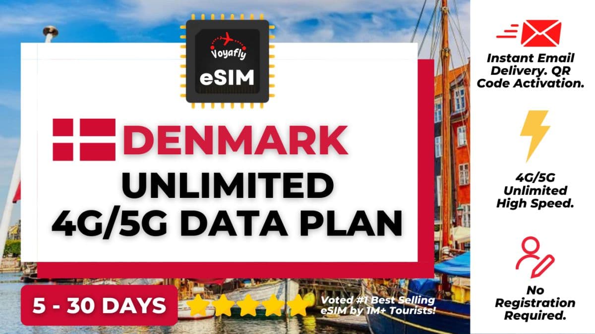Denmark - Unlimited 4G/5G Data eSIM
