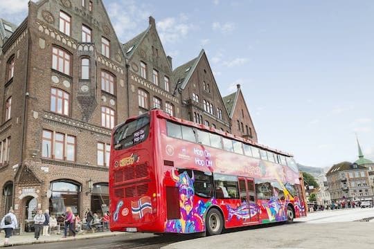 City Sightseeing hop-on hop-off bus tour of Bergen