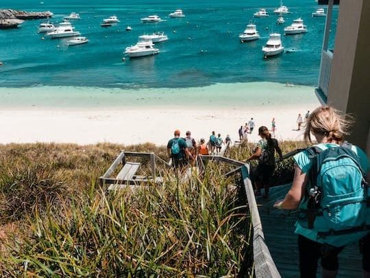 Guided Hike of Rottnest Island, lakes and bays