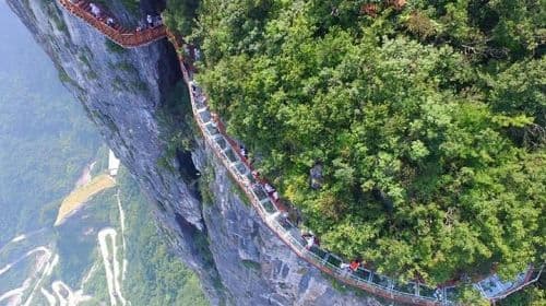 Zhangjiajie Day Trip of Tianmen Mountain, Sky Walk, Tujia Custom Park
