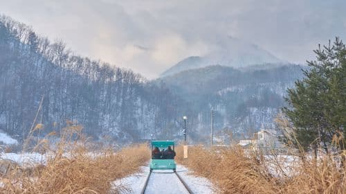 Eobi Ice Valley + Nami Island + Gangchon Railbike + The Garden of Morning Calm One Day Tour (Depart from Seoul, Winter Exclusive) Day Tours
