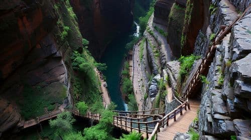 Chongqing Wulong Tiansheng Three Bridges + Longshuixia Ground Crack (English guide optional)|World Natural Heritage Day Tours