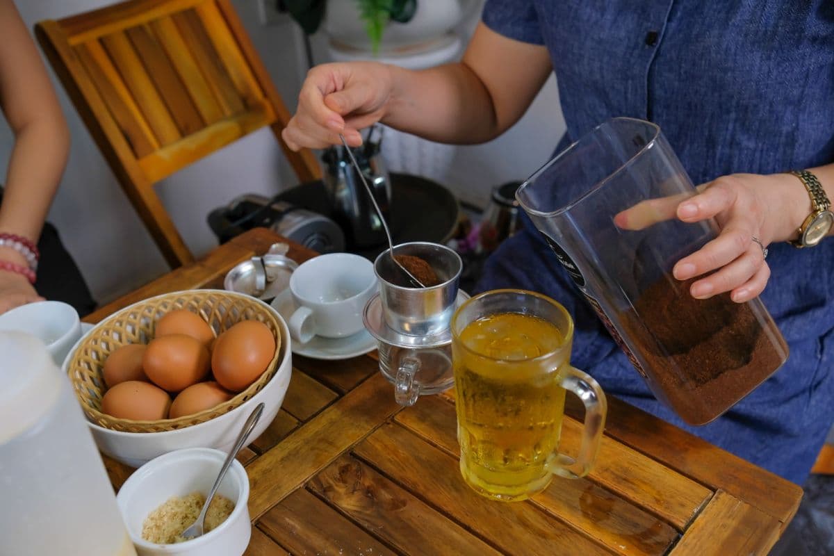 Culinary Highlight Egg Coffee Class With Street Food Walking Tour