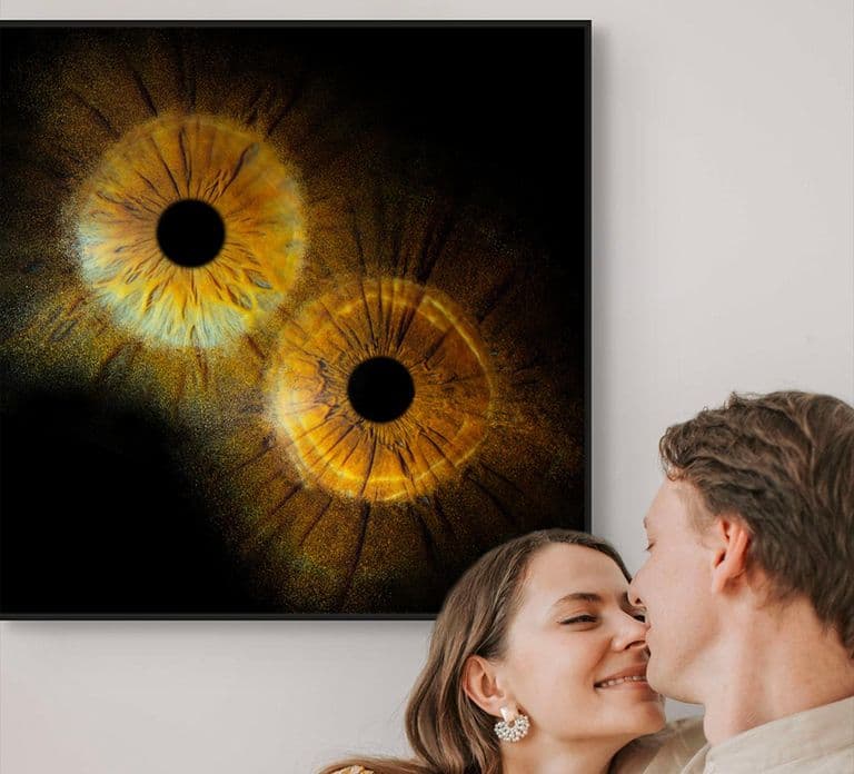 Metz: Your professional iris photography with framed print