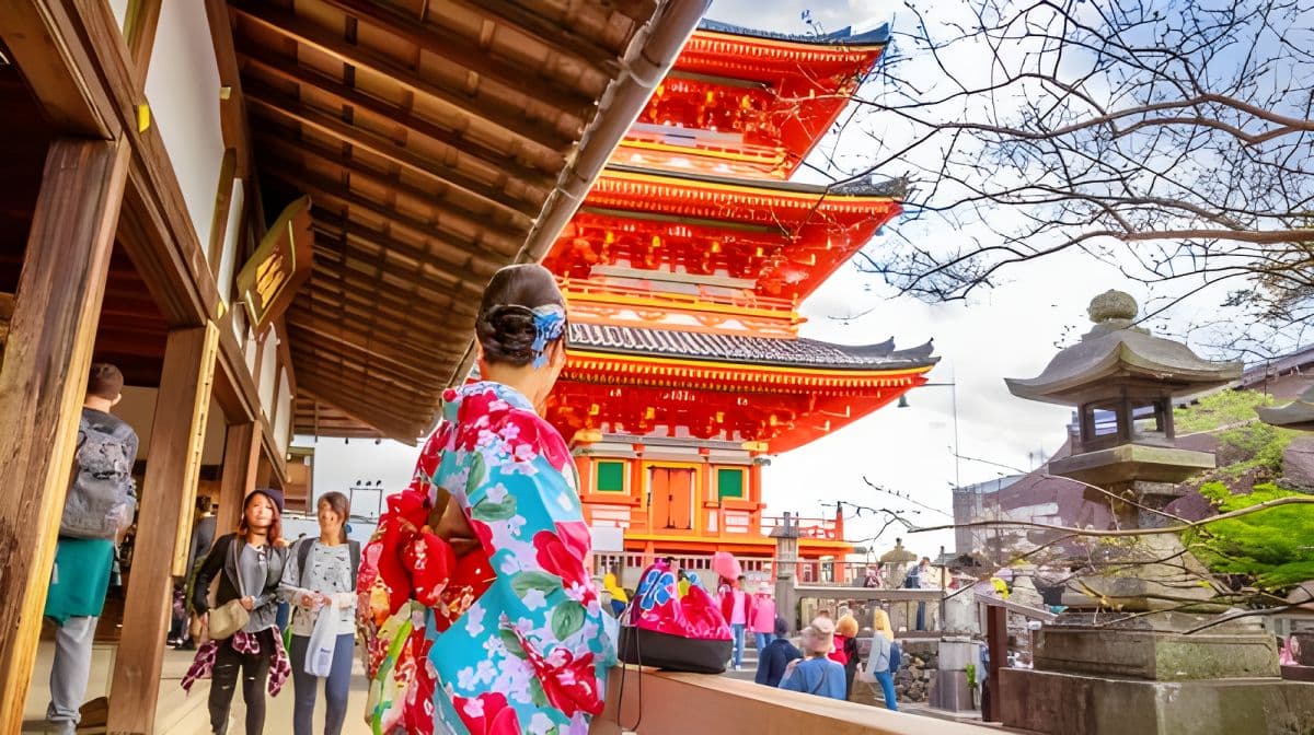 Kyoto Kiyomizu-dera Temple + Ninenzaka + Sannenzaka + Kinkaku-ji + Fushimi Inari Taisha one-day pilgrimage to explore Kyoto's millennium-old heritage and enjoy autumn foliage