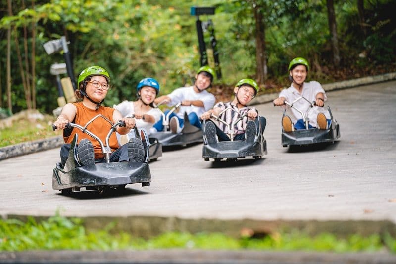 Skyline Luge Singapore 新加坡斜坡滑车与空中吊椅